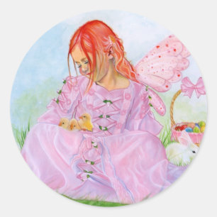 Spring Easter Fairy Bunny  Sticker