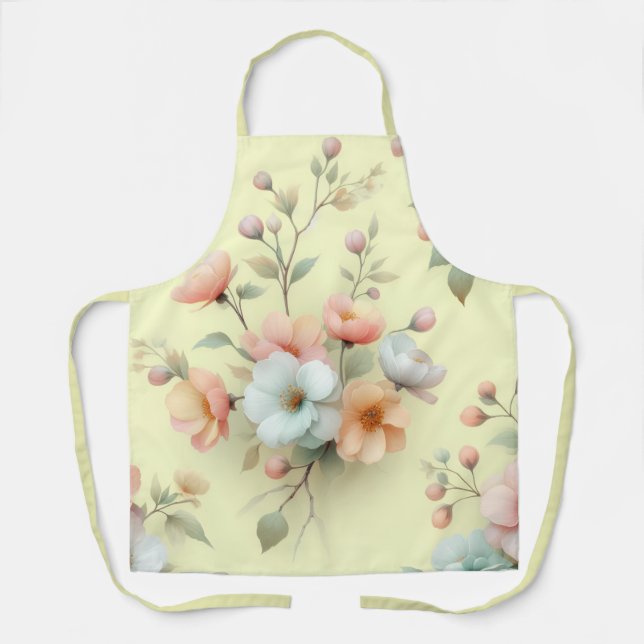 Spring Easter Flowers Apron (Front)