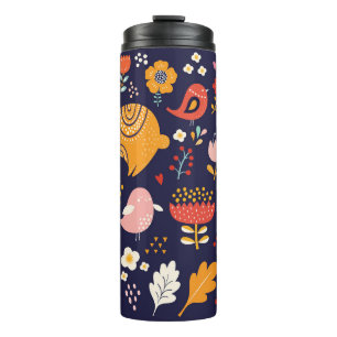 Spring Easter: flowers, bunnies collection Thermal Tumbler