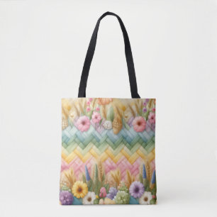 Spring Easter Joy (large pattern) Tote Bag