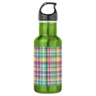 Spring/Easter pastel plaid/tartan 532 Ml Water Bottle