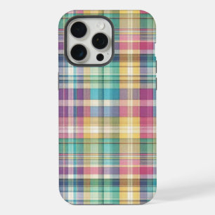 Spring/Easter pastel plaid/tartan iPhone 15 Pro Max Case