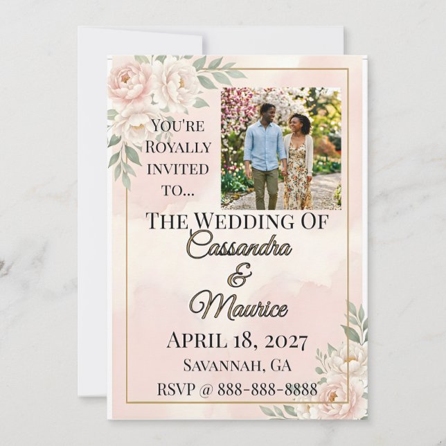 🌸 SPRING — “Ethereal Garden” Invitation (Front)