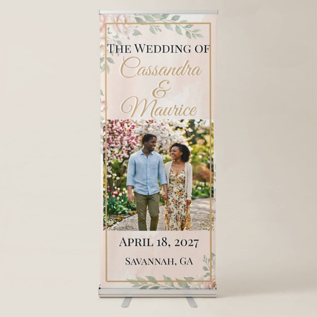 🌸 SPRING — “Ethereal Garden” Retractable Banner (Front)