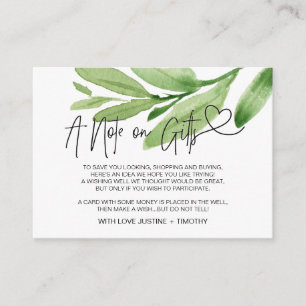 Spring Eucalyptus A Note on Gifts Wishing Well Enclosure Card
