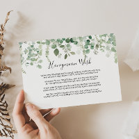 Spring Eucalyptus Greenery Honeymoon Wish