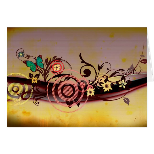 Spring Explosion Note Card (Front Horizontal)