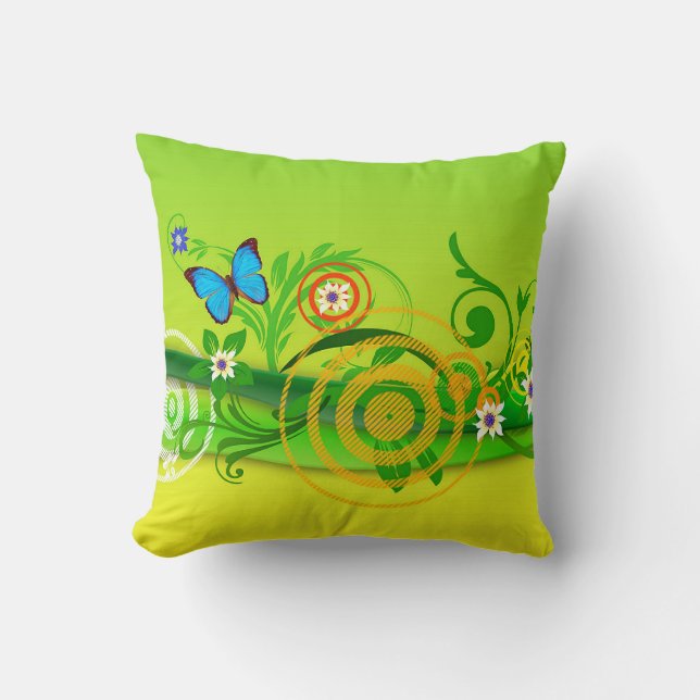 Spring Explosion Throw PIllow (Front)