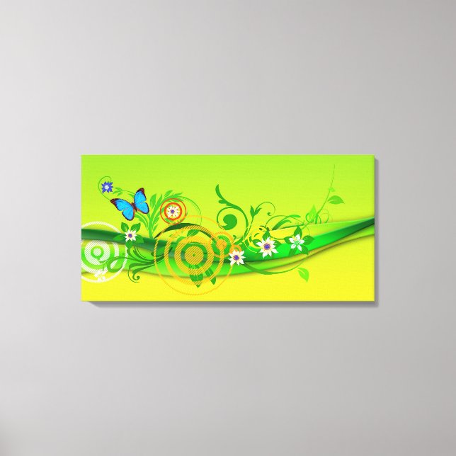 Spring Explosion Wrapped Canvas (Front)