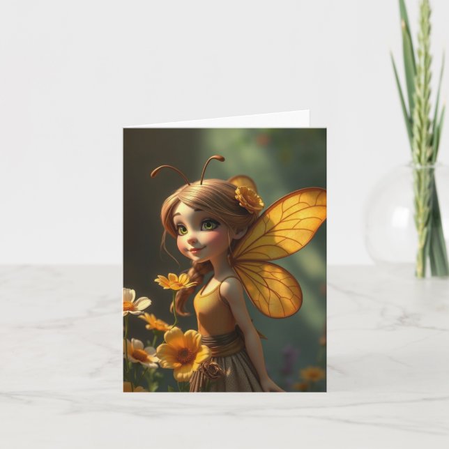  Spring Fairy Portrait Card (Front)