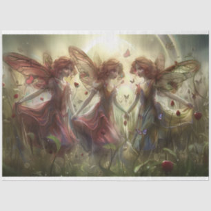 Spring Fairy Tale Fairies Decoupage Tissue Paper