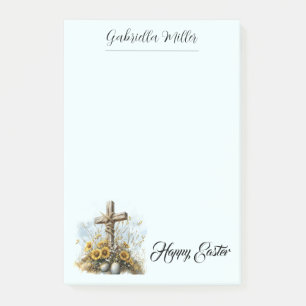 Spring Faith & Floral Easter Greeting Post-it Notes