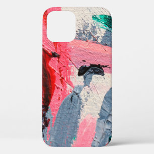 Spring Festival. Multicolored texture painting. Ab iPhone 12 Case