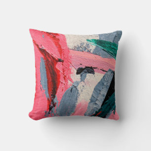 Spring Festival. Multicolored texture painting. Ab Cushion