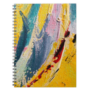 Spring Festival. Multicolored texture painting. Ab Notebook
