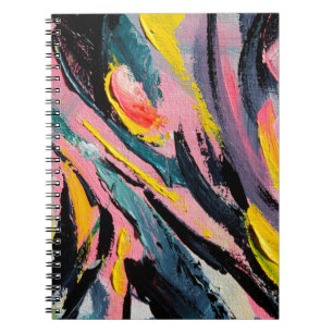 Spring Festival. Multicolored texture painting. Ab Notebook