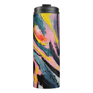 Spring Festival. Multicolored texture painting. Ab Thermal Tumbler