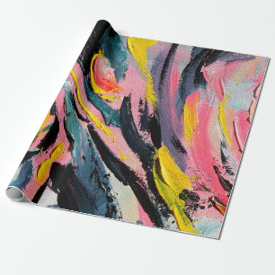 Spring Festival. Multicolored texture painting. Ab Wrapping Paper