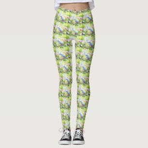 spring fling bluebird leggings
