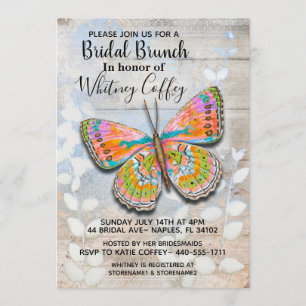 Spring Fling Butterfly Bridal Brunch Invitation