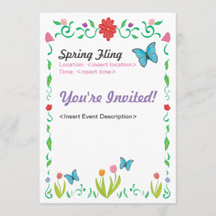 Spring Fling Invite