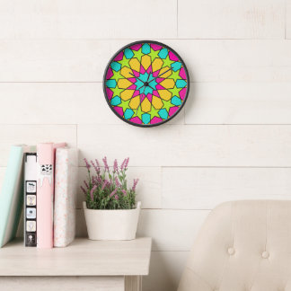 Spring Fling Moroccan Mosaic Clock