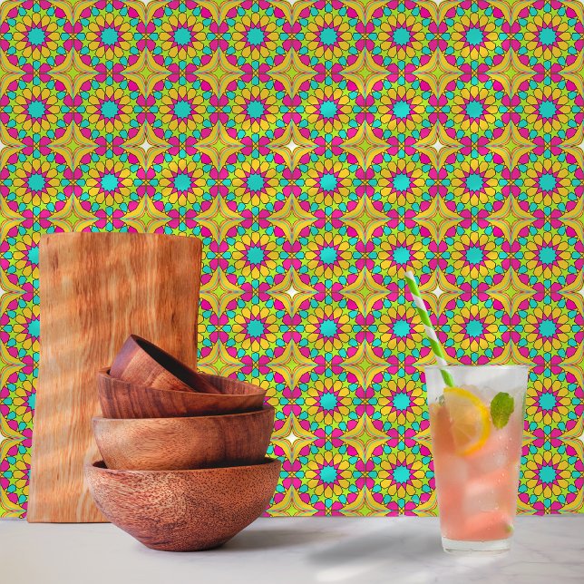 Spring Fling Moroccan Mosaic Pattern Tile (Creator Uploaded)