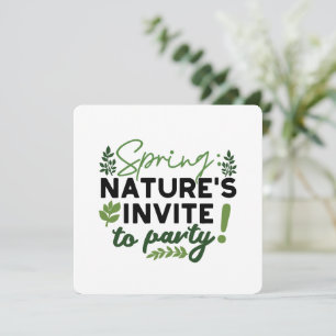 Spring Fling Party - Nature's Celebration Call Holiday Card