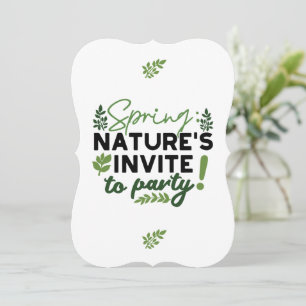 Spring Fling Party - Nature's Celebration Call Invitation