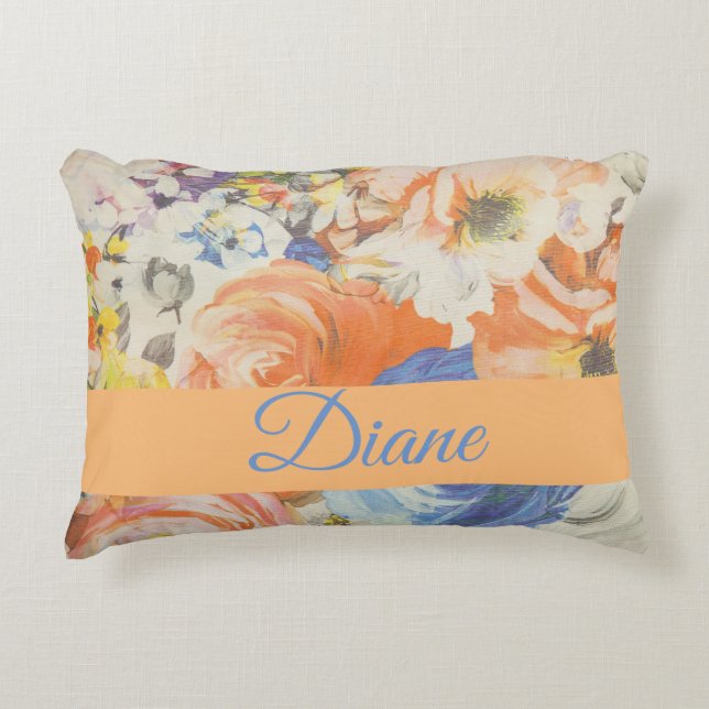 Spring Flora Decorative Cushion (Front)