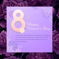 Spring Floral 8 March International Womens Day