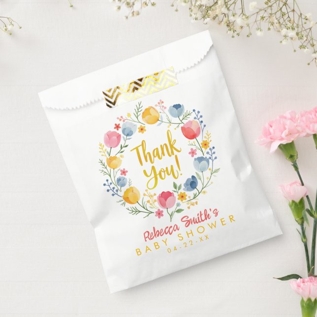 Spring Floral Baby Shower Favour Bag – April Showe (Sealed)