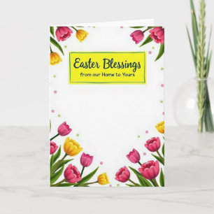 Spring Floral Blessing Card