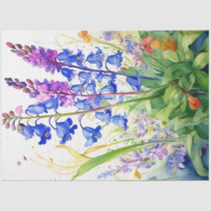 Spring Floral Bluebells Tissue Paper