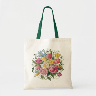  Spring Floral Botanical Colourful  Tote Bag