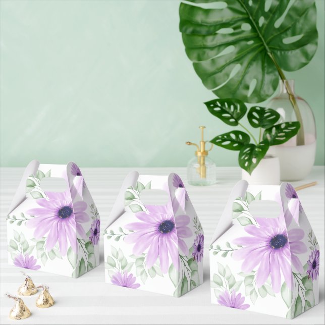 Spring Floral Botanical Pattern Colourful Favour Box (Multiple)