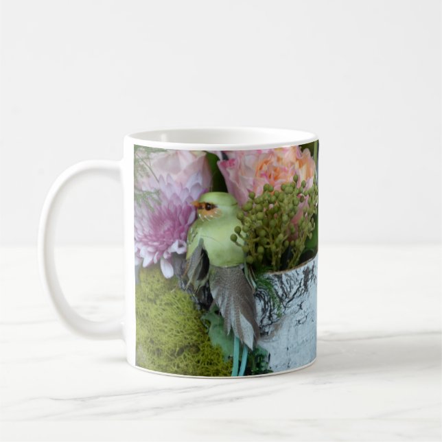 Spring floral bouquets coffee mug (Left)