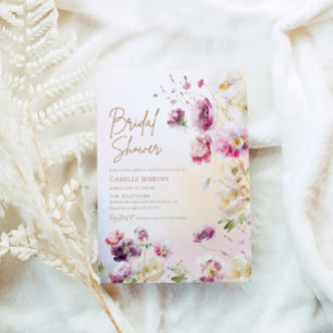 Spring Floral Bridal Shower Invitation