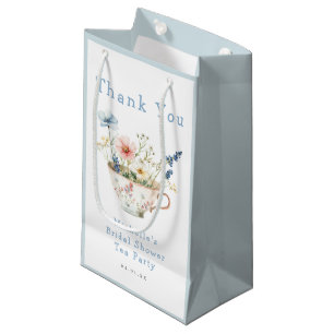 Spring Floral Bridal Shower Tea Party Small Gift Bag
