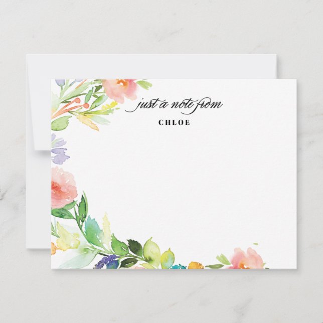 Spring Floral Canopy | Personalised Stationery Invitation (Front)