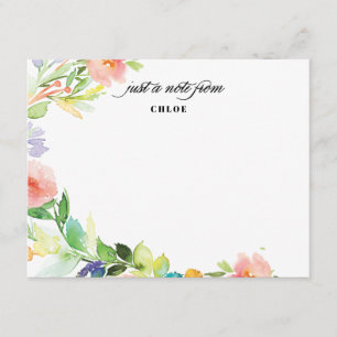 Spring Floral Canopy Personalised Stationery Invitation