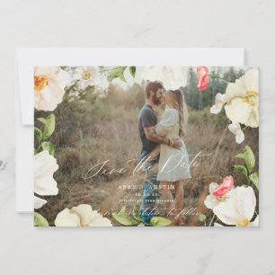 Spring Floral Canopy Save the Date Announcement
