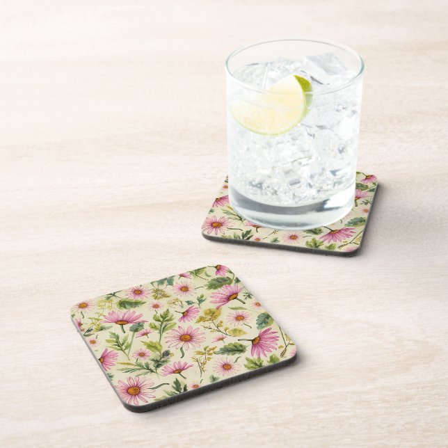 Spring Floral  Coaster (Right Side)