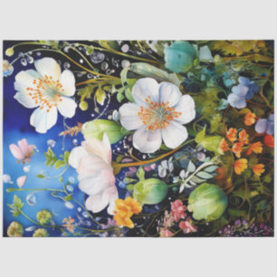 Spring Floral Colourful Tissue Paper