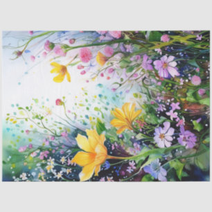 Spring Floral Colourful Tissue Paper