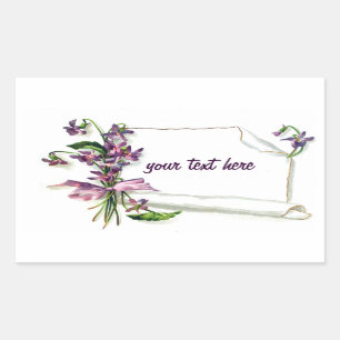 Spring Floral Custom design Rectangular Sticker