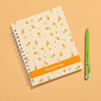 Spring Floral Daisy Bouquets Personalised Notebook