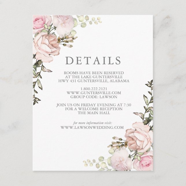 Spring Floral Details Card (Front)