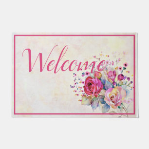 Spring floral  doormat