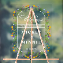 Spring Floral Elegant Wedding Welcome